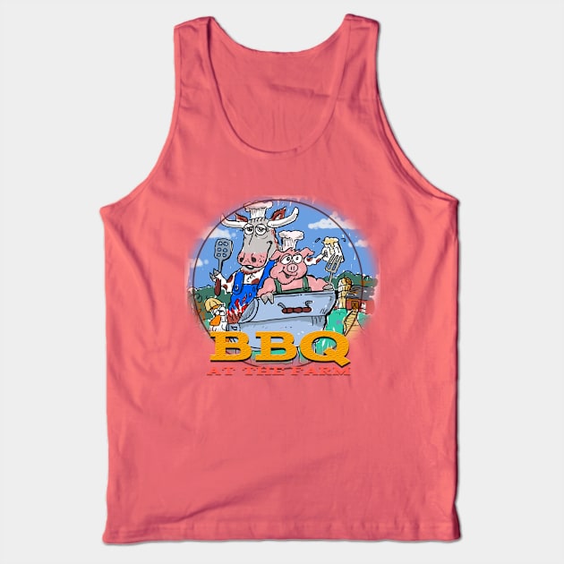 BBQ at the farm Tank Top by tlak